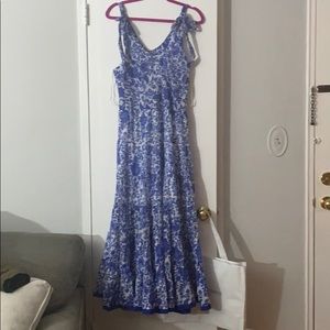 Blue & White Free People Kika’s Sundress